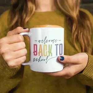 Back to school 11oz  Bamboo Lids and Stainless Steel Spoon For